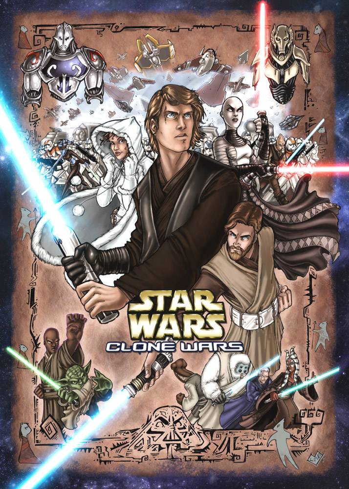 Star Wars Clone Wars in color