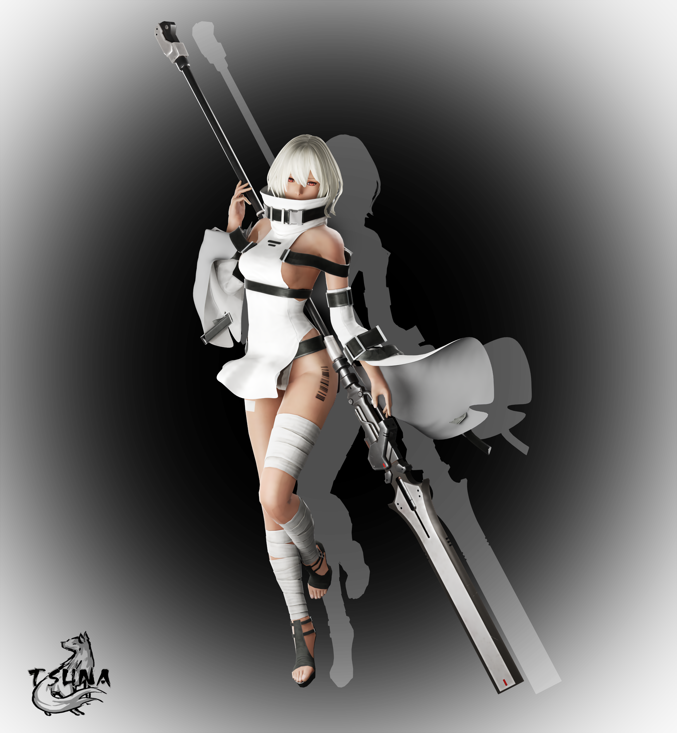 NieR Reincarnation: Kaine Alt by HeliosAl on DeviantArt