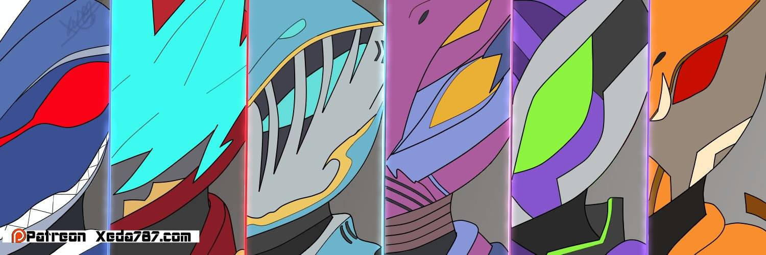 Main Riders and Dark Riders by JayredHarp on DeviantArt