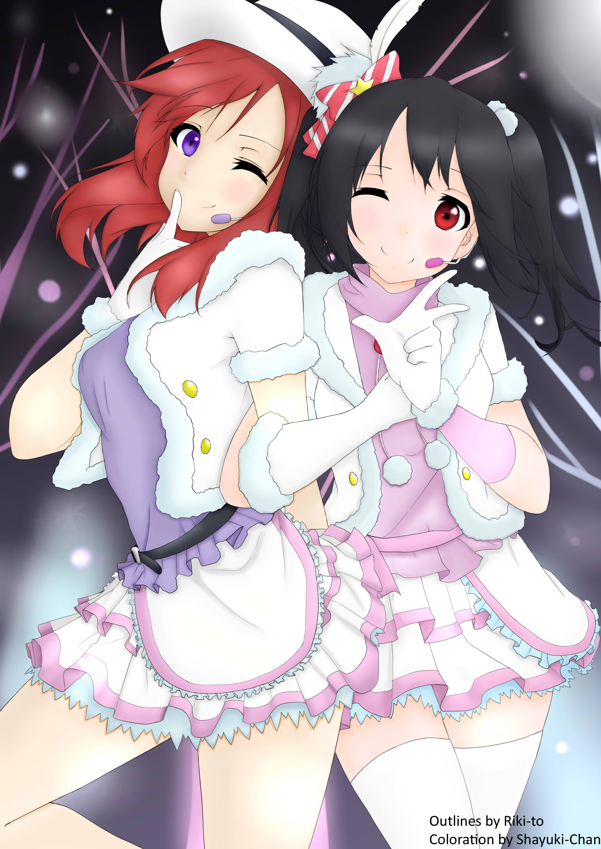 Snow Halation Nicomaki Outlines By Riki To By Shayuki Chan On Deviantart Snow Halation Nicomaki Outlines By Riki To By Shayuki Chan On Deviantart