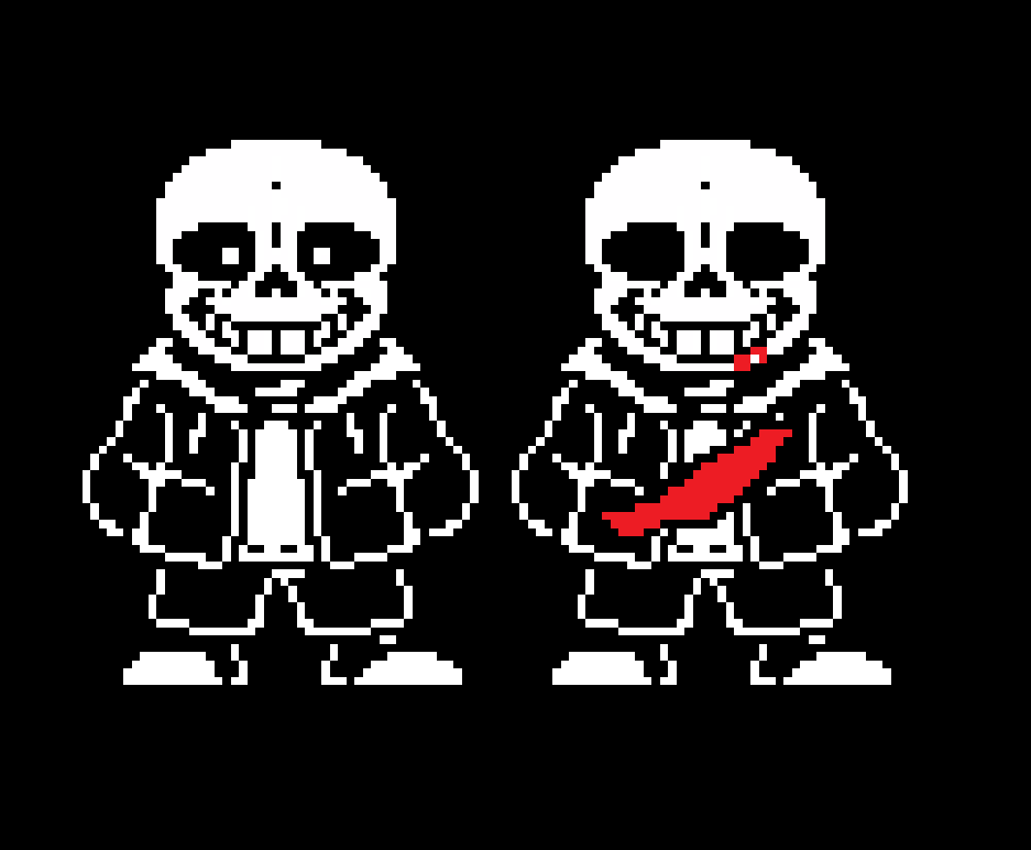 100% Custom Sans Sprite by weegeeguy01 on DeviantArt