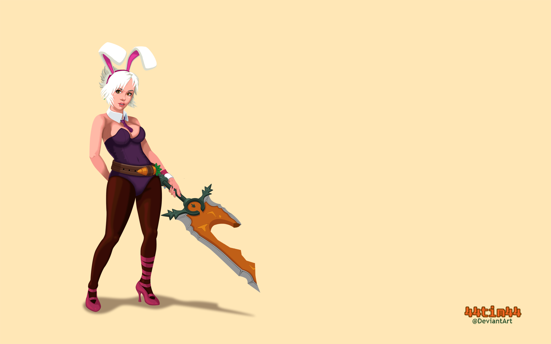 Bloodmoon Riven From League Of Legends Fantasy Art Warrior
