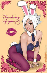 Battle Bunny Riven Valentines Card