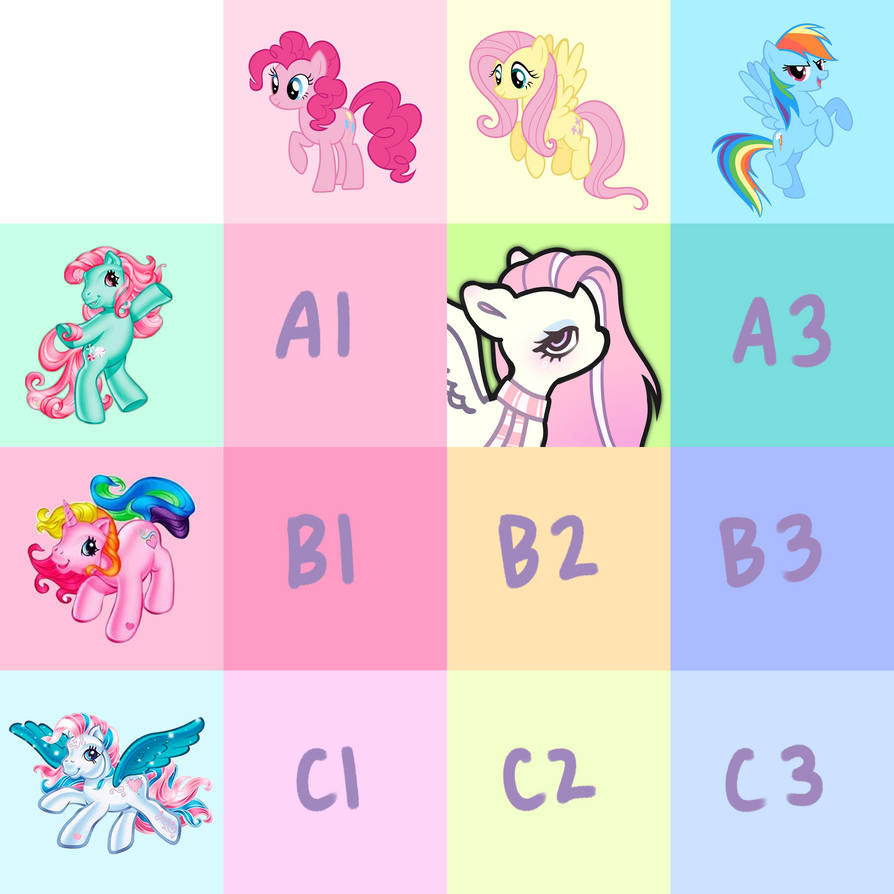 (8/9) mlp grid adoptables g3 x g4 by hyetocore on DeviantArt