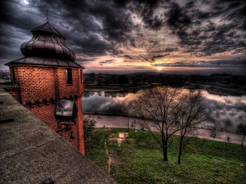 Sunset from Wawel