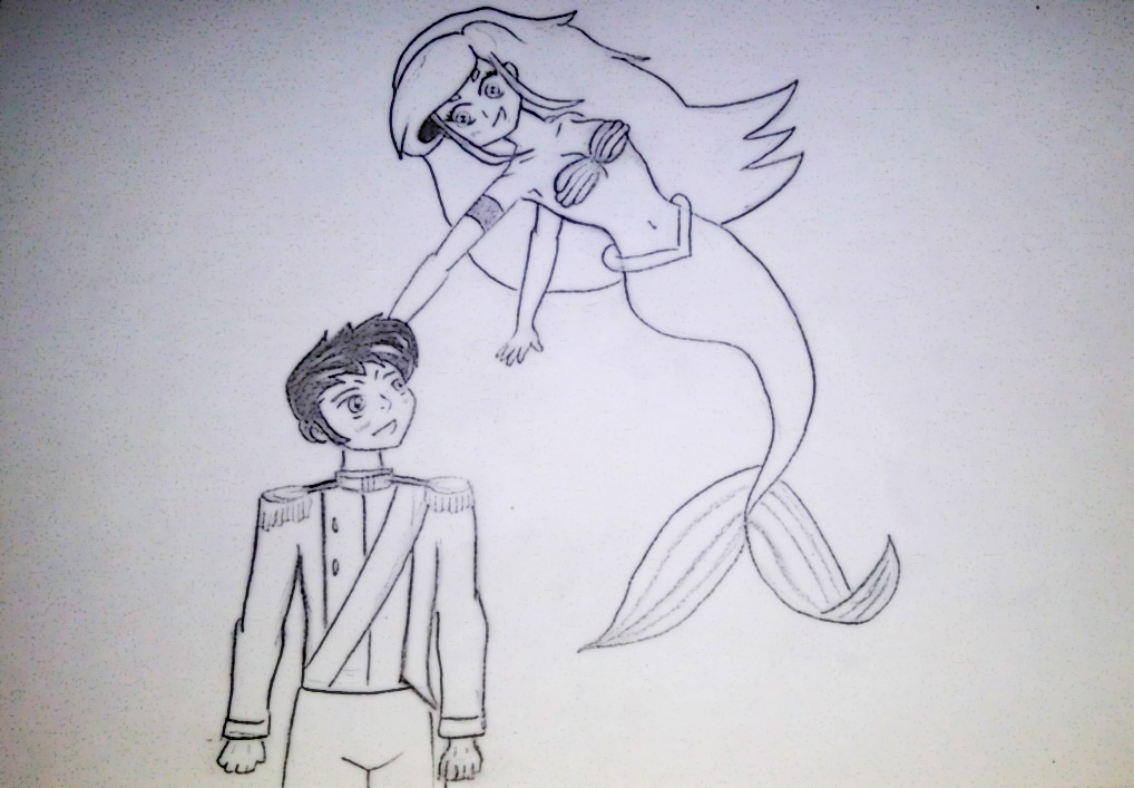 Starfire and Robin / Ariel and Eric