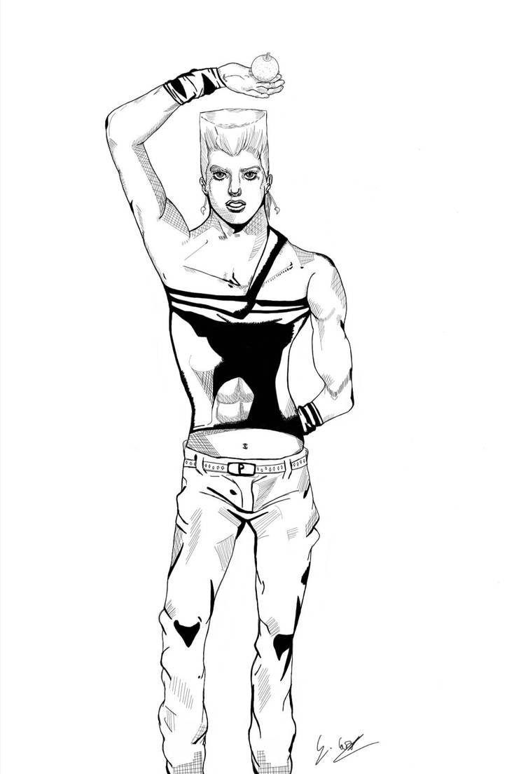 Polnareff Hirohiko Araki artstyle by GabriCavallaro on DeviantArt