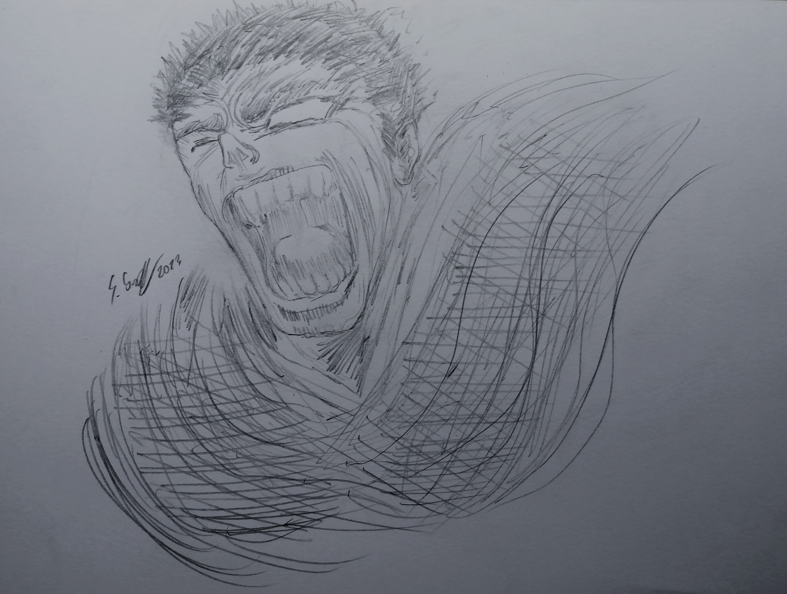 Guts' Rage Green Guts rage - Berserk by GabriCavallaro on DeviantArt