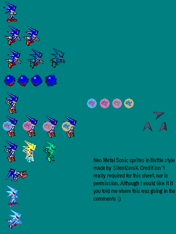 Custom / Edited - Sonic the Hedgehog Customs - Neo Metal Sonic (Sonic  Advance-Style) - The Spriters Resource