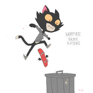 Vampire Skate Kitten