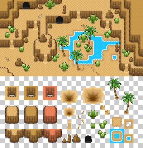 Desrt Tile Desert Tileset (Deluxe Edition) by KingTapir on DeviantArt