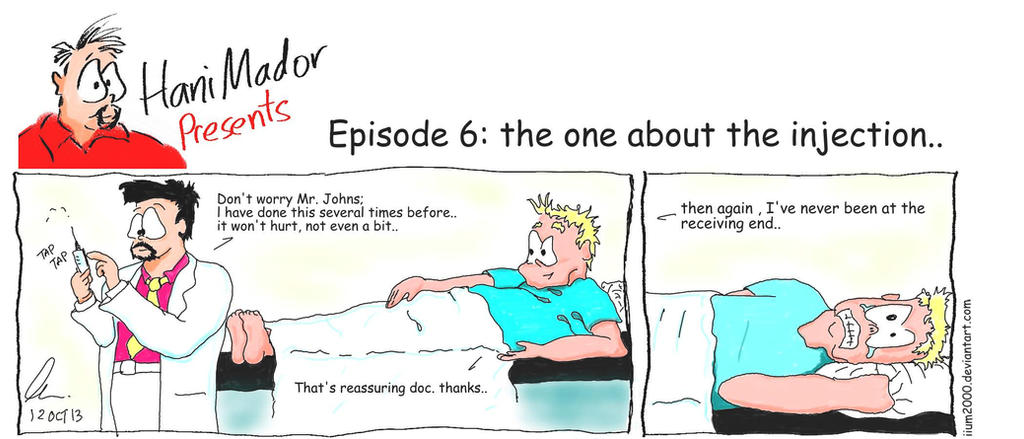 Comically Large Injection Episode 6 The One About The Injection by iium2000 on DeviantArt