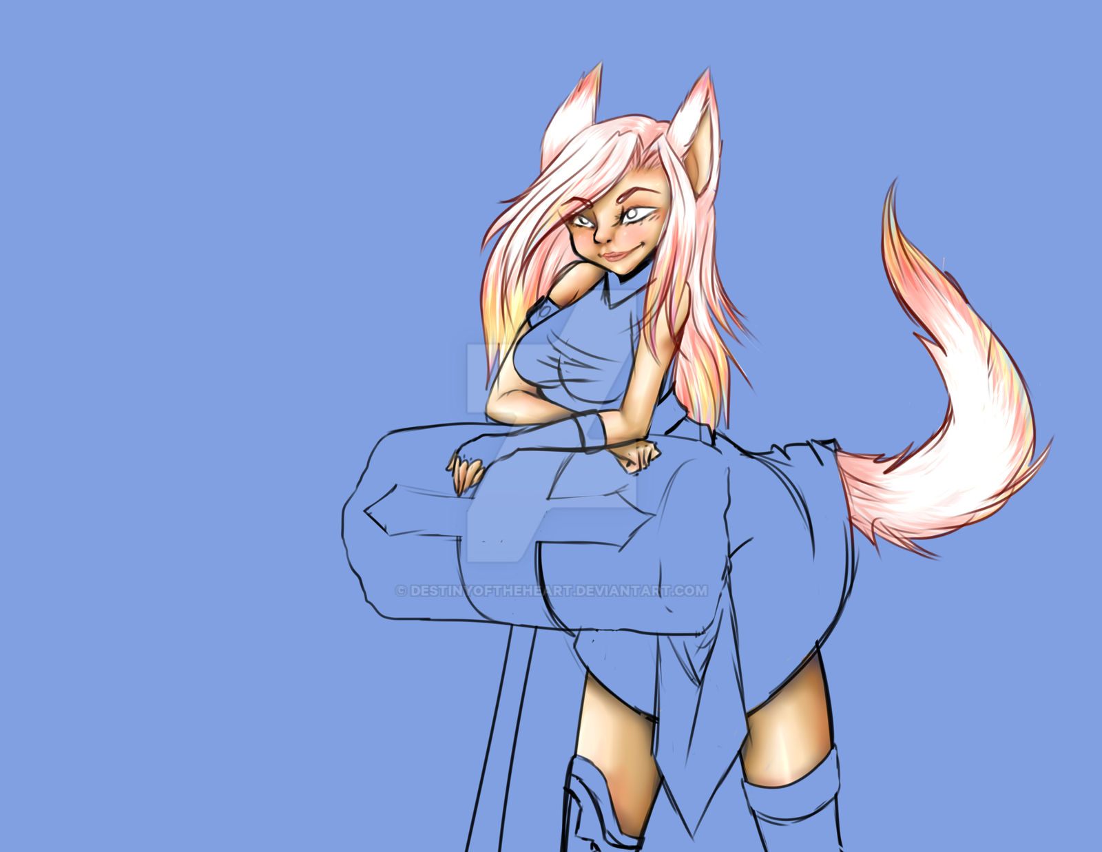 WIP Wolf Girl Cleric