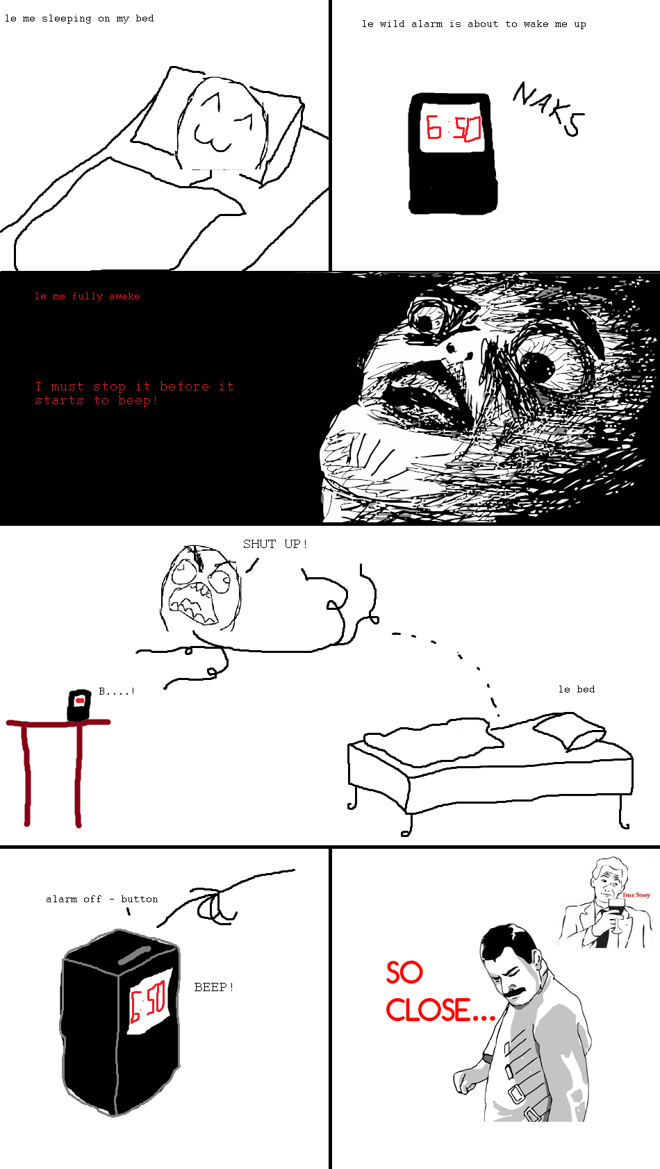 Rage comic, The alarm by Brassia on DeviantArt