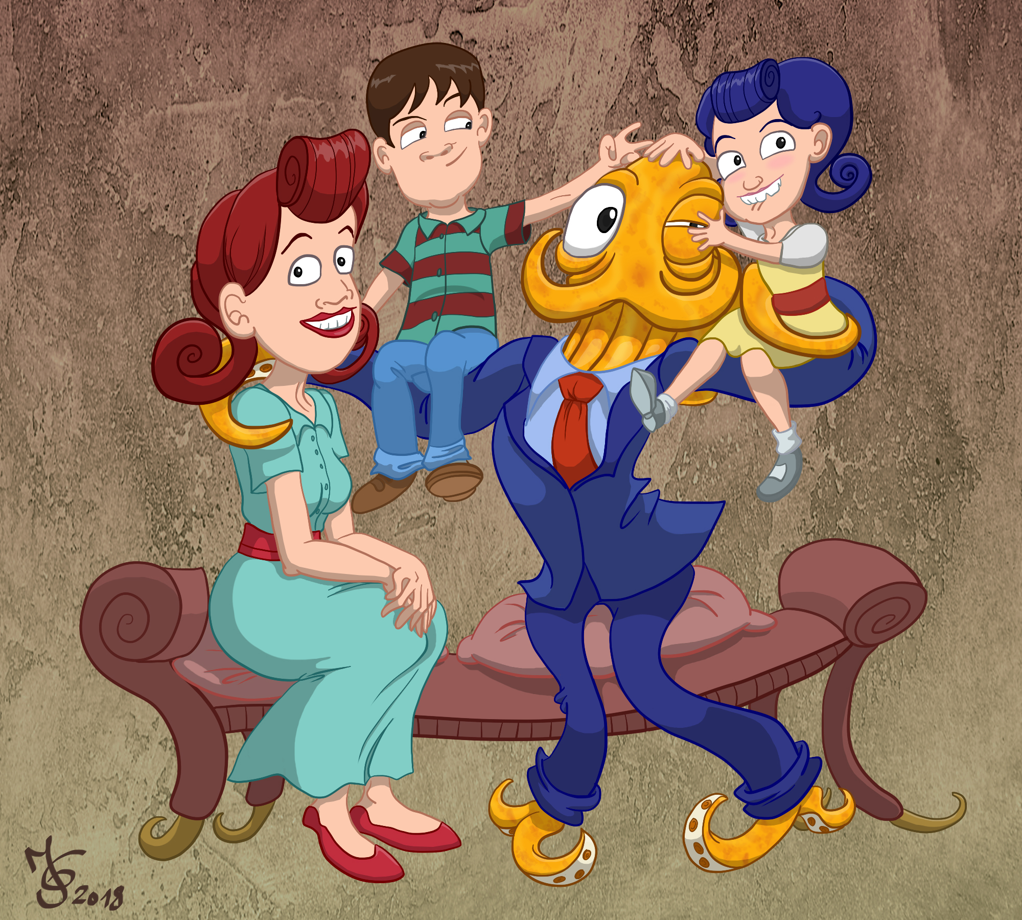 Octodad: Dadliest Catch (Family Portrait)