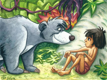 Baloo meets Mowgli