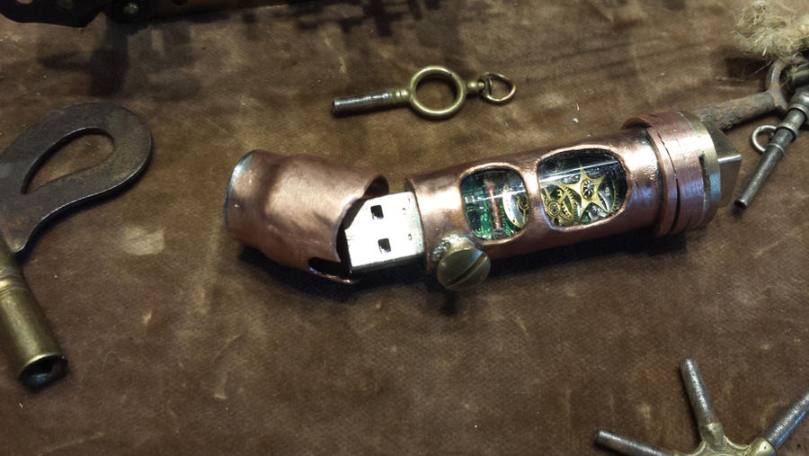 Steampunk USB flashdrive 32GB USB 3.0 liquid by Steampunkdave on DeviantArt