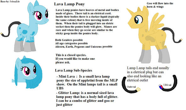 Species Sheet: Lava Lamp Pony