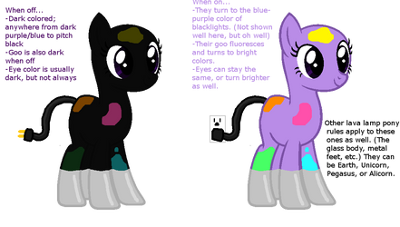 Blacklight Ponies Reference by PaintSet