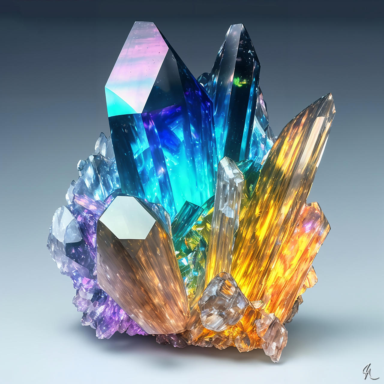 Crystal Cluster 3 by NeuralBlankes on DeviantArt