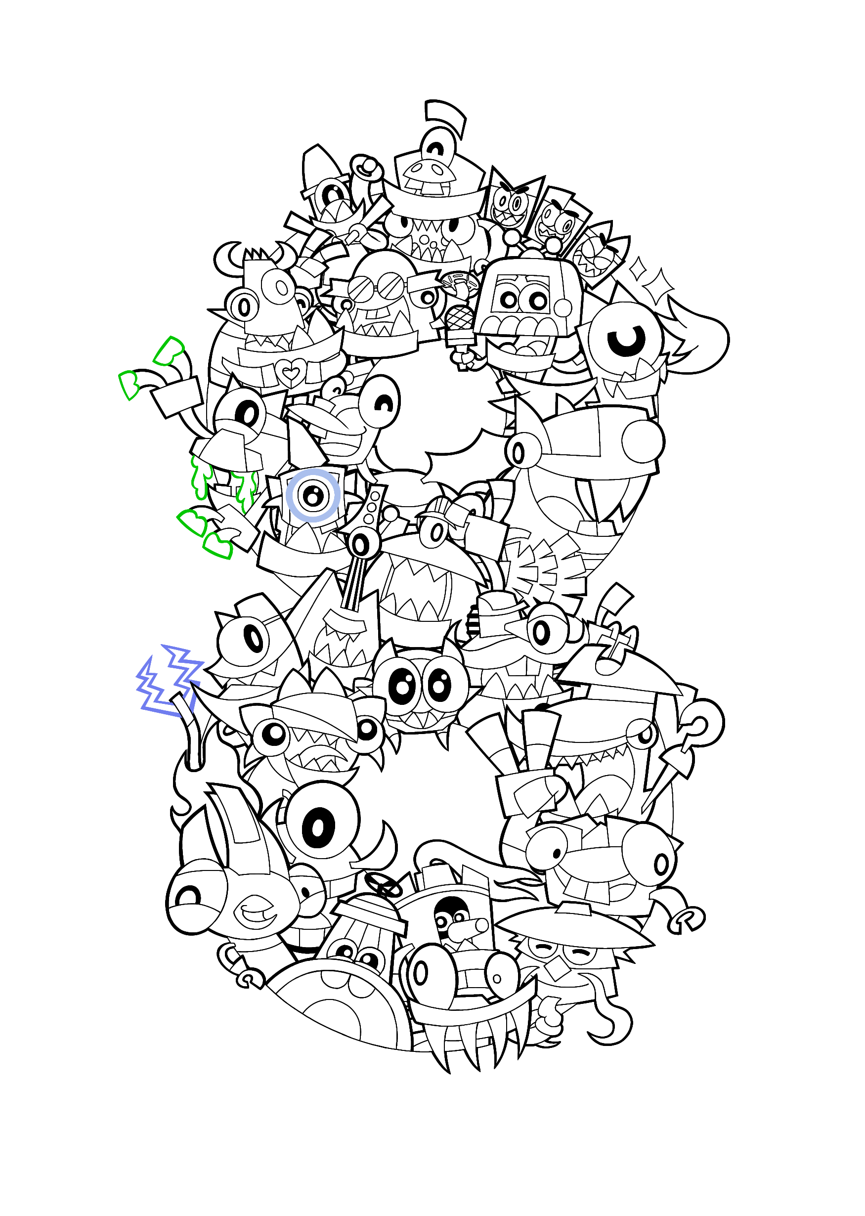 Mixels 8th Anniversary Color Sheet Ver. by IcedTea128 on DeviantArt