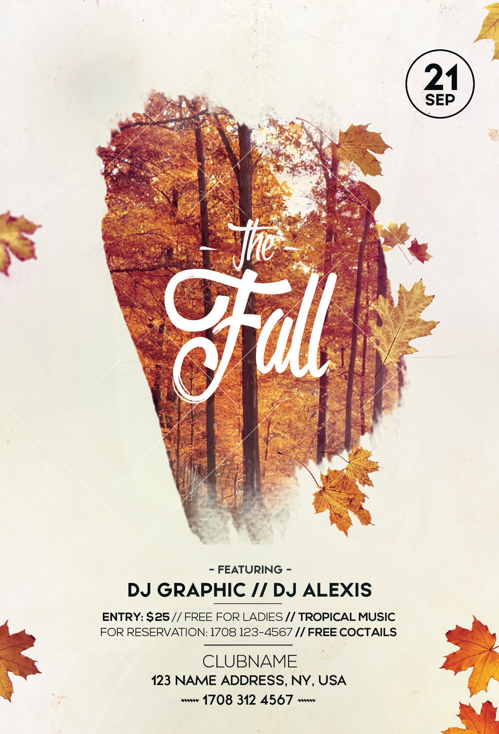 Fall Festival Autumn - Free PSD Flyer Template by pixelsdesign-net In Fall Festival Flyer Templates Free