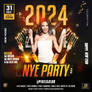 2024 New Year Party PSD Flyer Instagram Templates