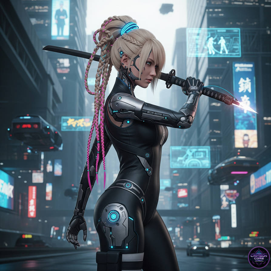 Cyberpunk Girl character by CrimsonCoreRenders on DeviantArt Cyberpunk Girl character by CrimsonCoreRenders on DeviantArt