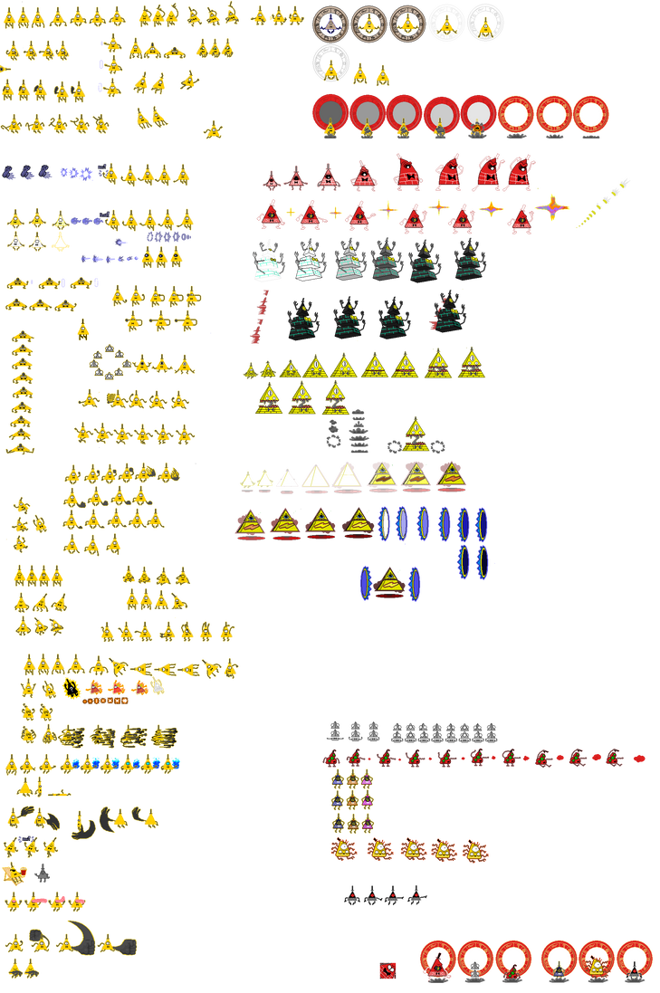 Bill Cipher Sprite Sheet by JayHyperStarX on DeviantArt