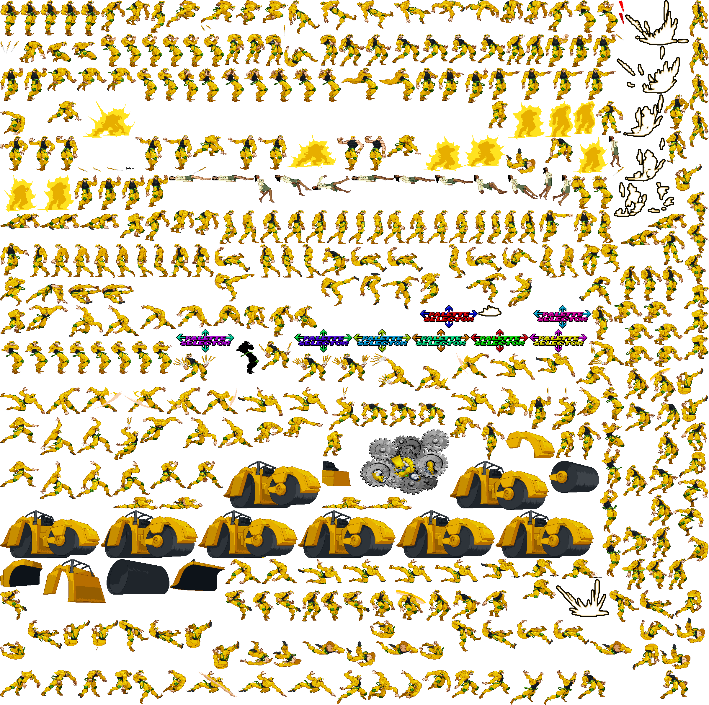 Dio Brando Sprite Sheet by JayHyperStarX on DeviantArt