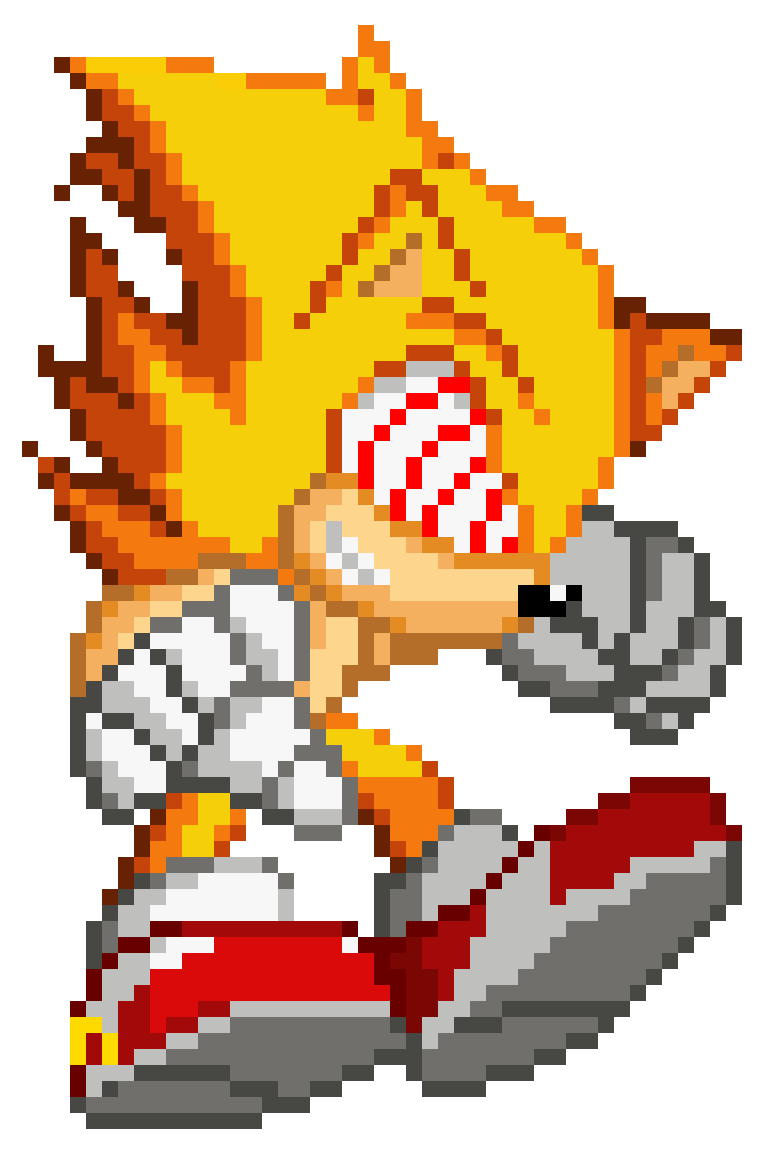 Multiverse Fleetway Super Sonic - sprite sheet by Swagboy567 on DeviantArt