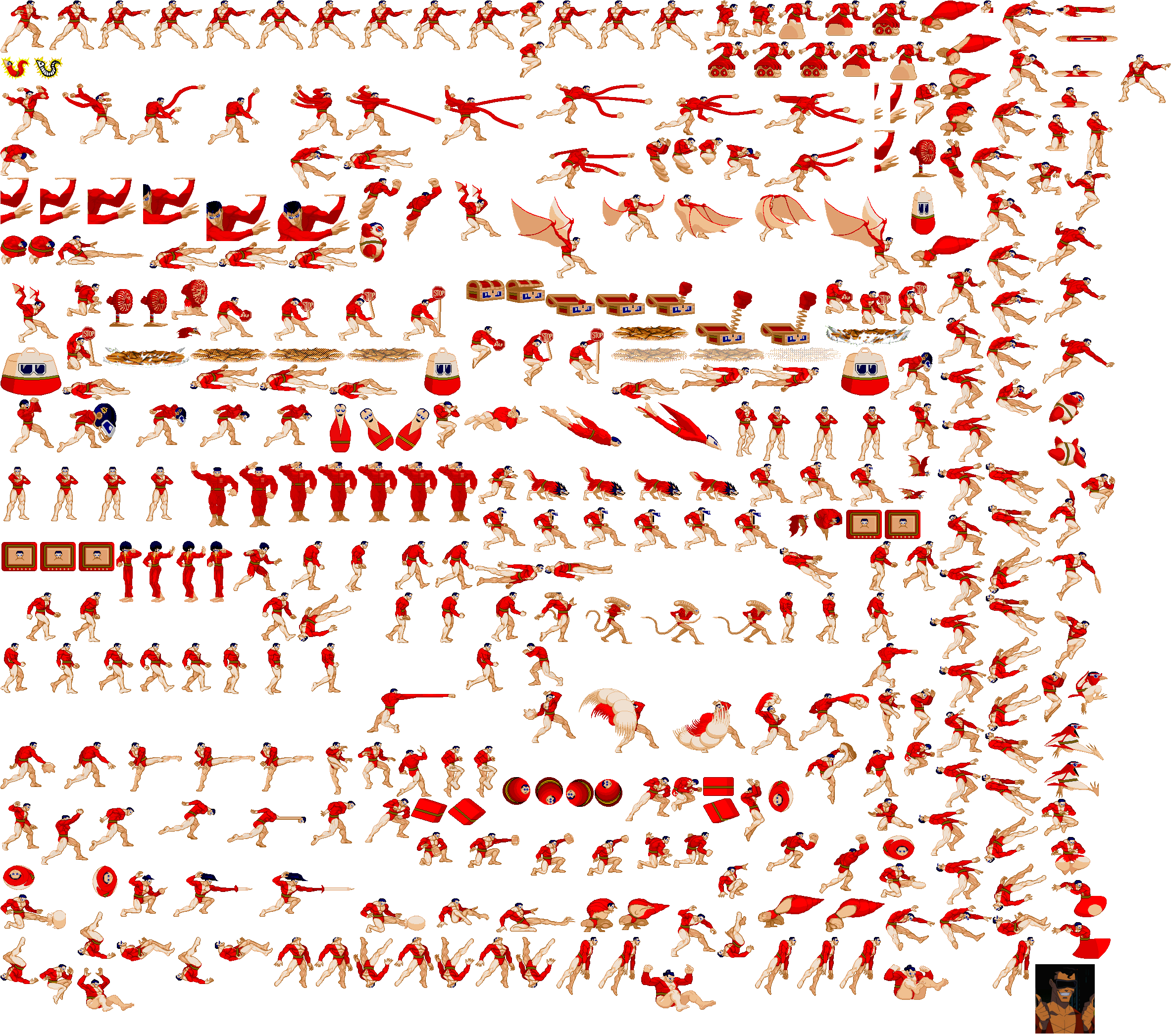 Plastic Man - Sprite Sheet by JayHyperStarX on DeviantArt