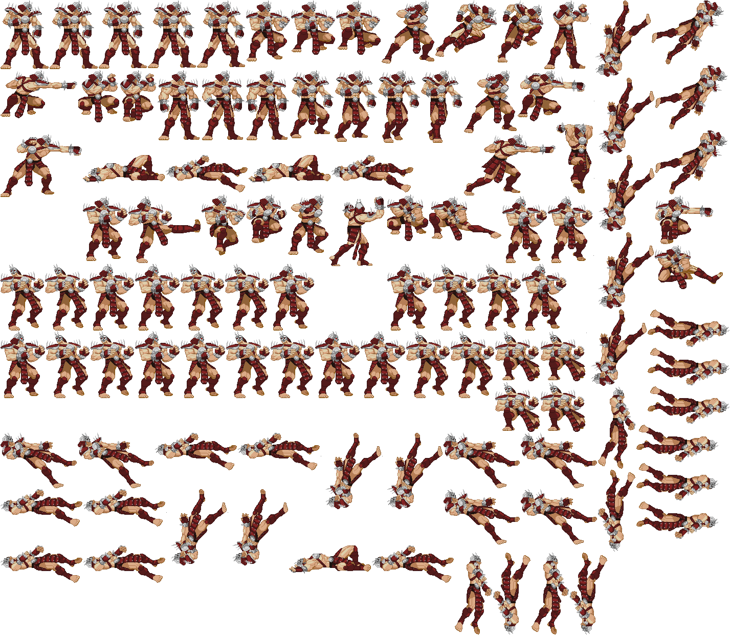 Shao Kahn - Sprite Sheet by JayHyperStarX on DeviantArt
