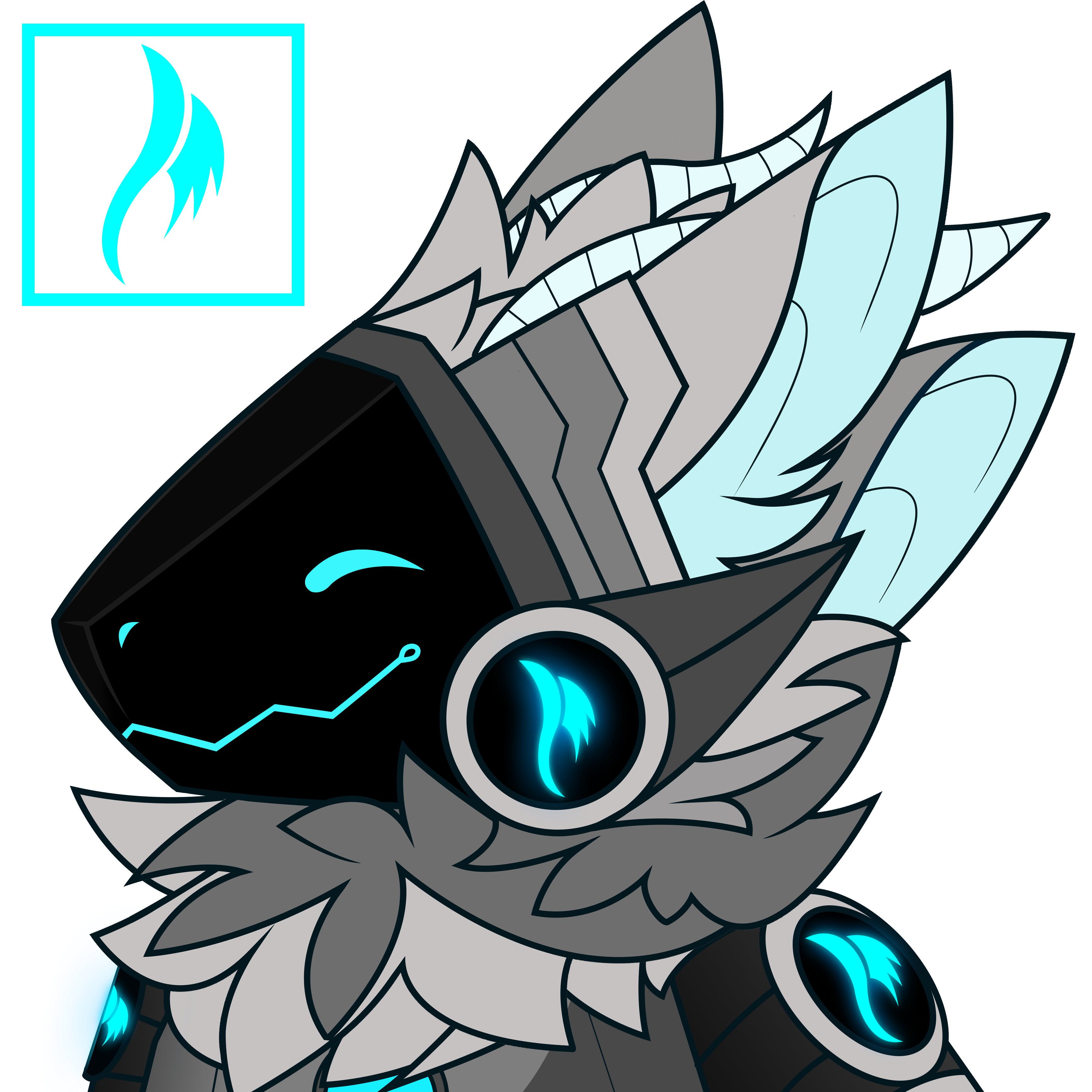 Protogen Headshot Headshot i finished of my protogen, dos.