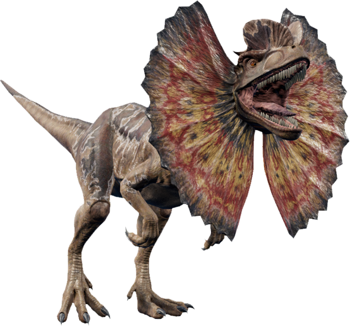 JWE Dilophosaurus render by DracoTyrannus on DeviantArt