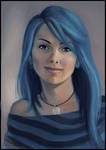 Autoportrait 03. by mad-smile