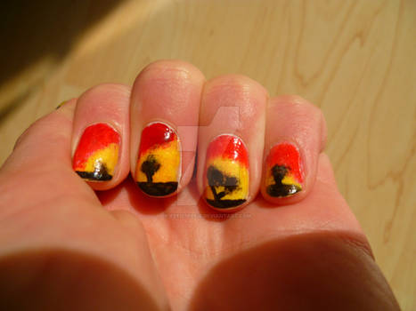 nail art the Lion King