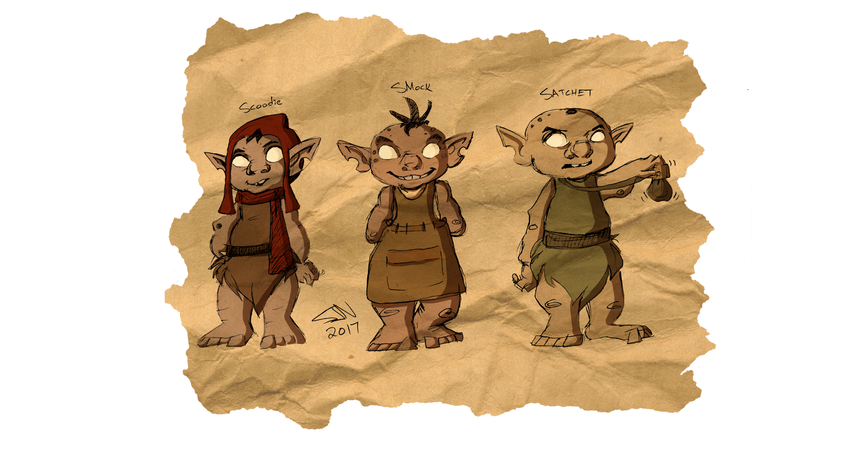 Goblin Trio by TheJenjineer