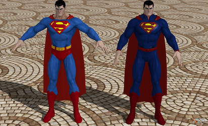 WIP DCUO Superman- old and new