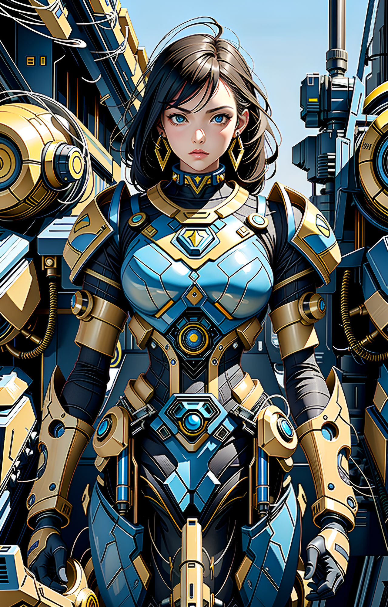 Mecha Rena Girls mech girl by mistermidjourney on DeviantArt