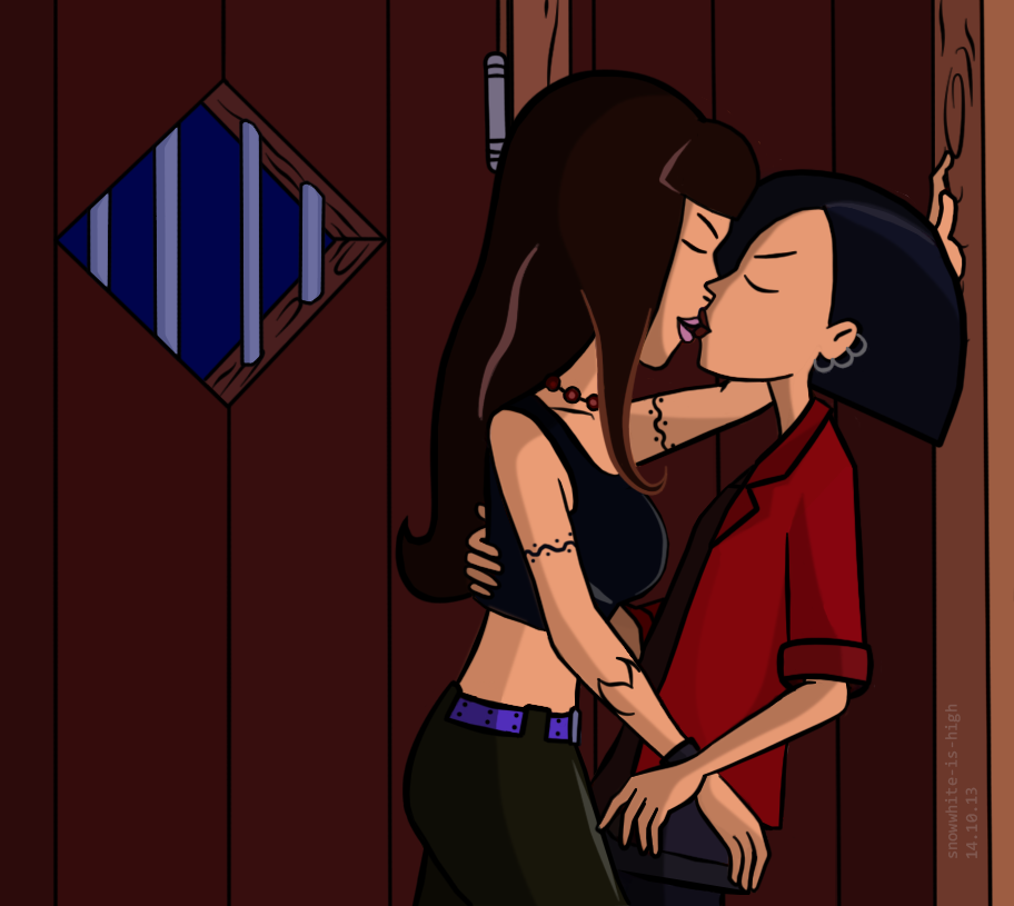 Female young cartoon girl lesbian shay