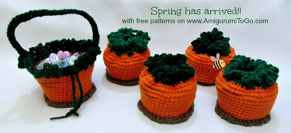 Crochet Carrot Basket