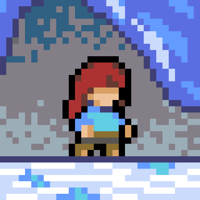 Madeline from Celeste Sprite Recreation by 7thAtlas on DeviantArt