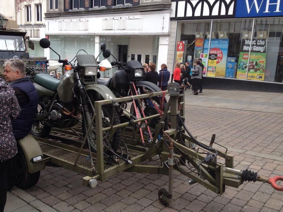 World War. Army Motorcycle