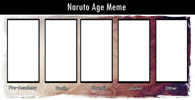 Naruto Age Meme (blank)