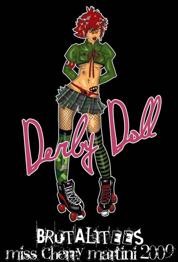 Derby Doll, T'Shirt Design