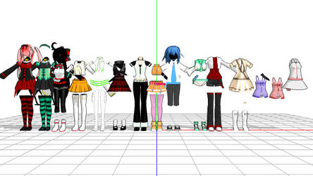 Mmd Cloths Pack 2