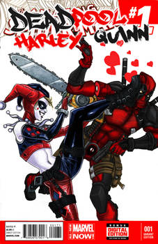 Deadpool Hearts Harley