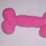 amigurumi pink bone