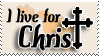I live for Christ Stamp v1
